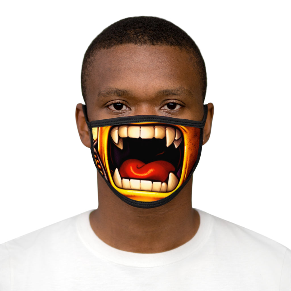 Kreyon Bite Face Mask — Scary Fanged Mouth Design for Halloween & Costume