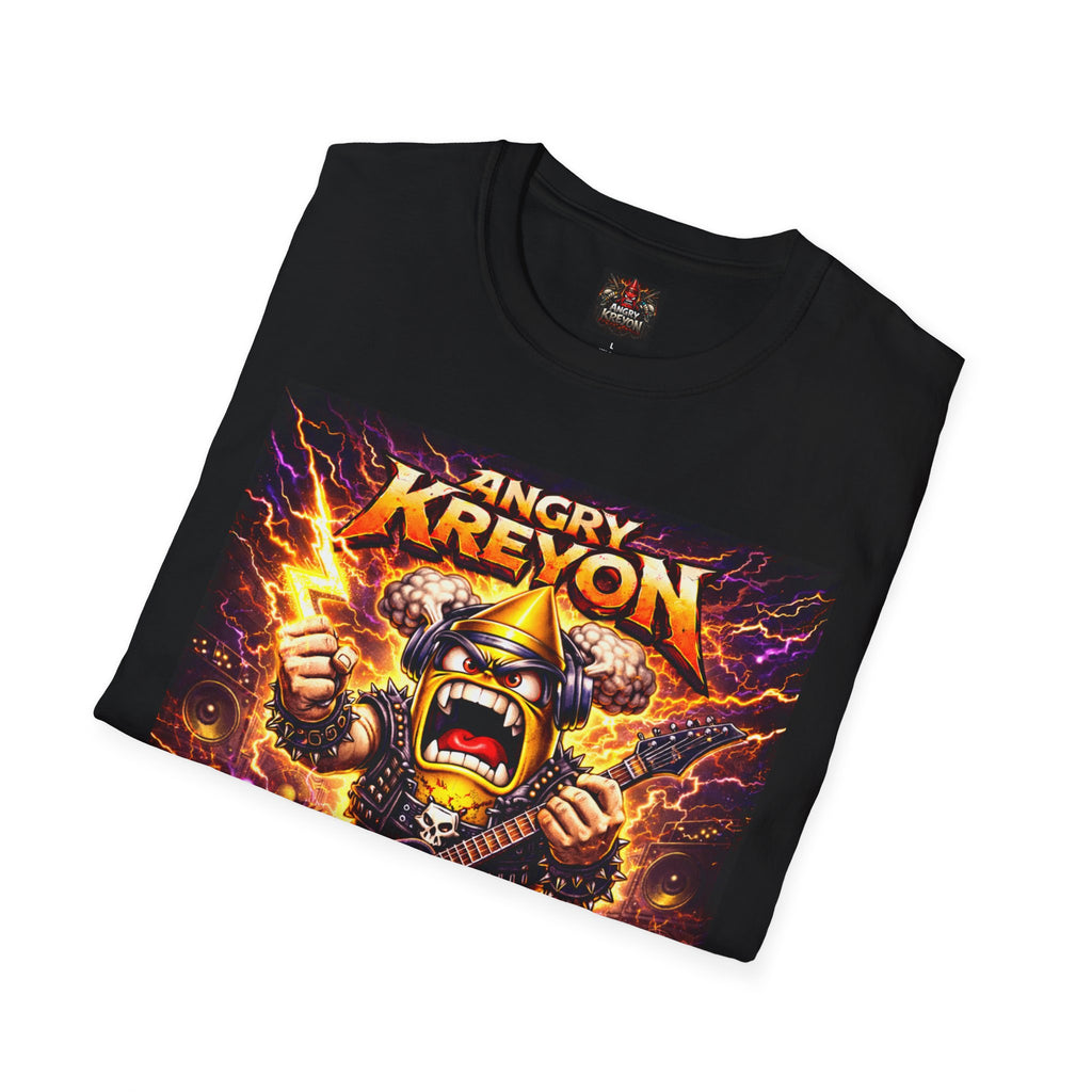 Angry Kreyon "Shocked Opera" Heavy Metal Band T-Shirt