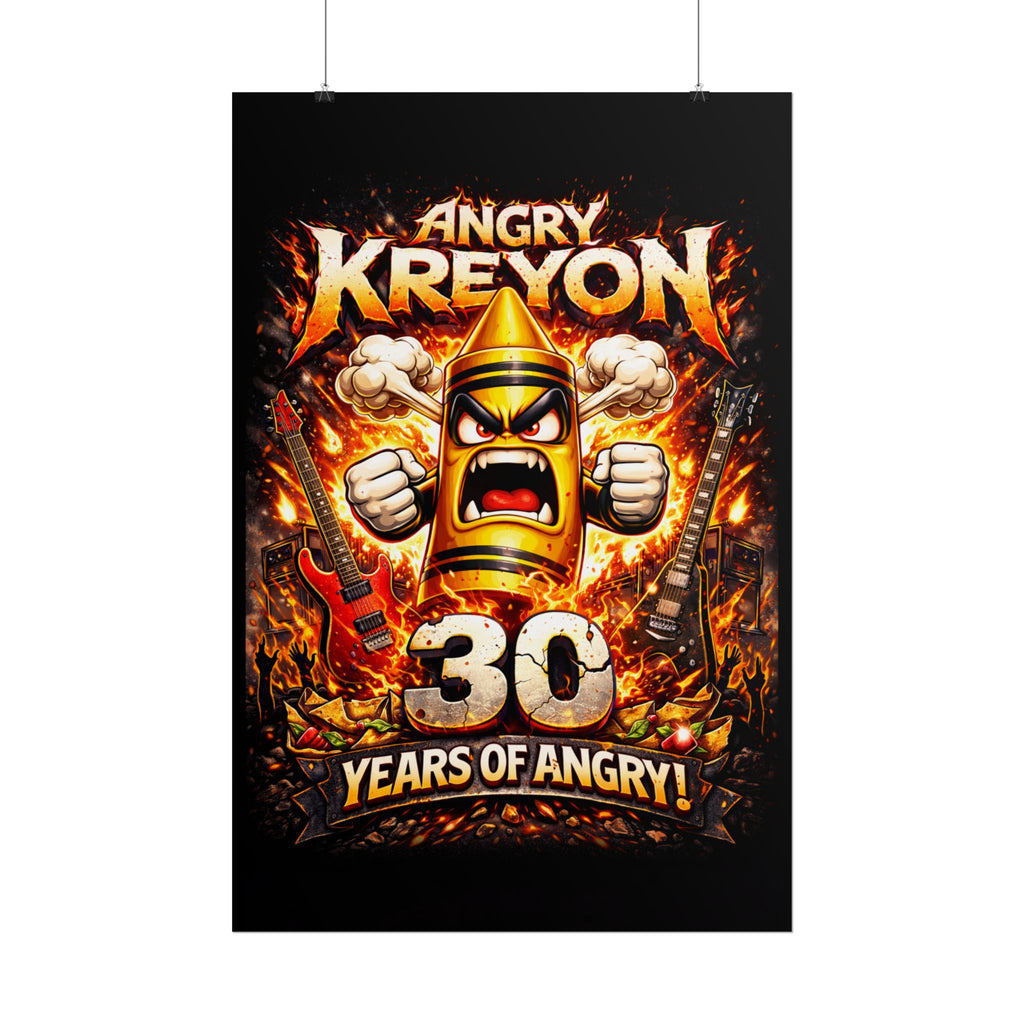 Angry Kreyon 30 Years of Angry (Cartoon) poster | Rolled Posters