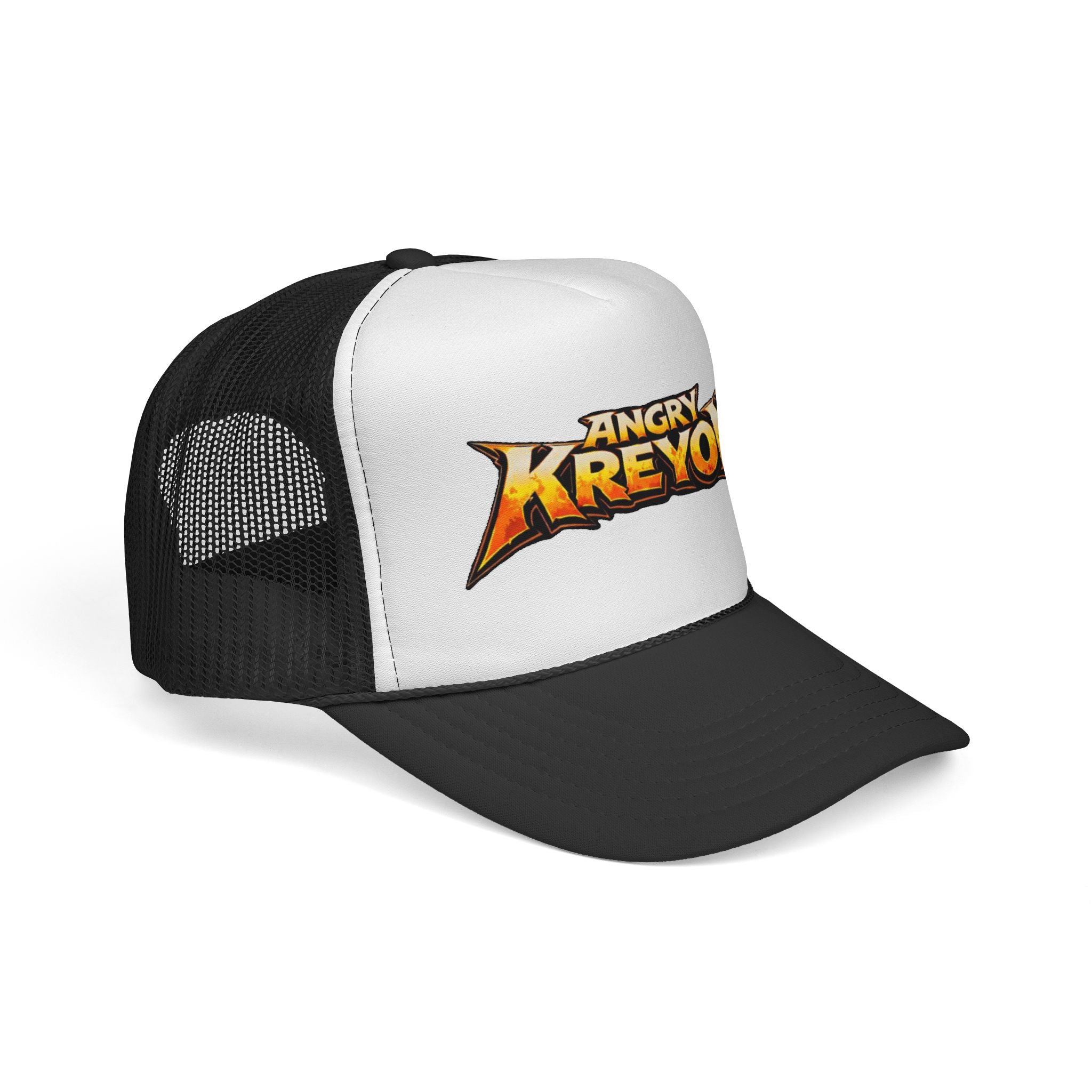 Trucker Cap — 'Angry Kreyon' Retro Logo Mesh Hat
