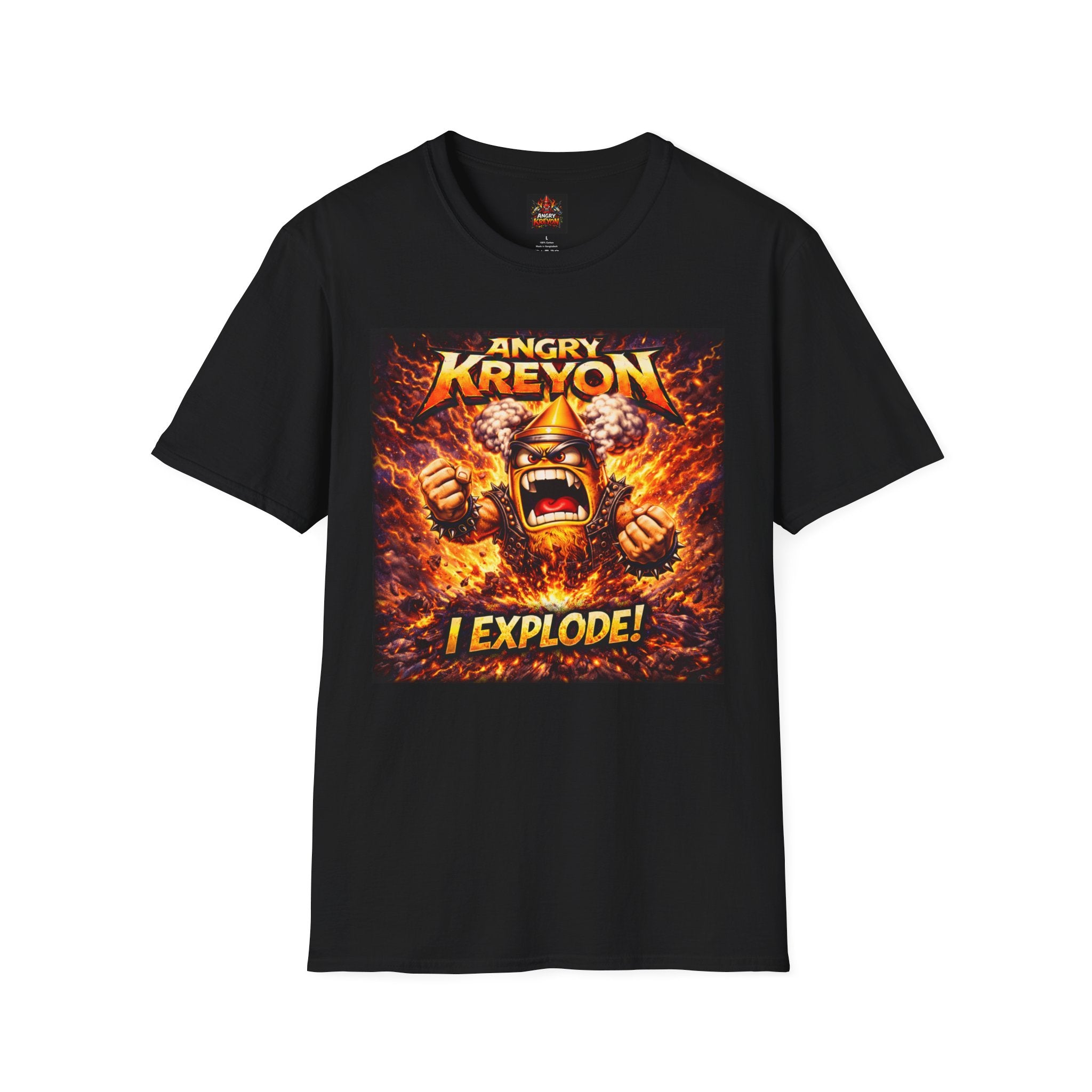 Angry Kreyon 'I Explode!' Graphic T-Shirt