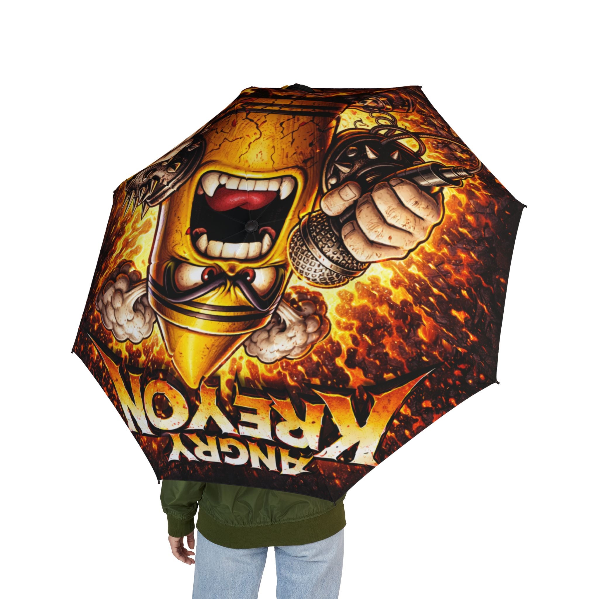 Angry Kreyon Umbrella | Foldable Automatic Rain Umbrella
