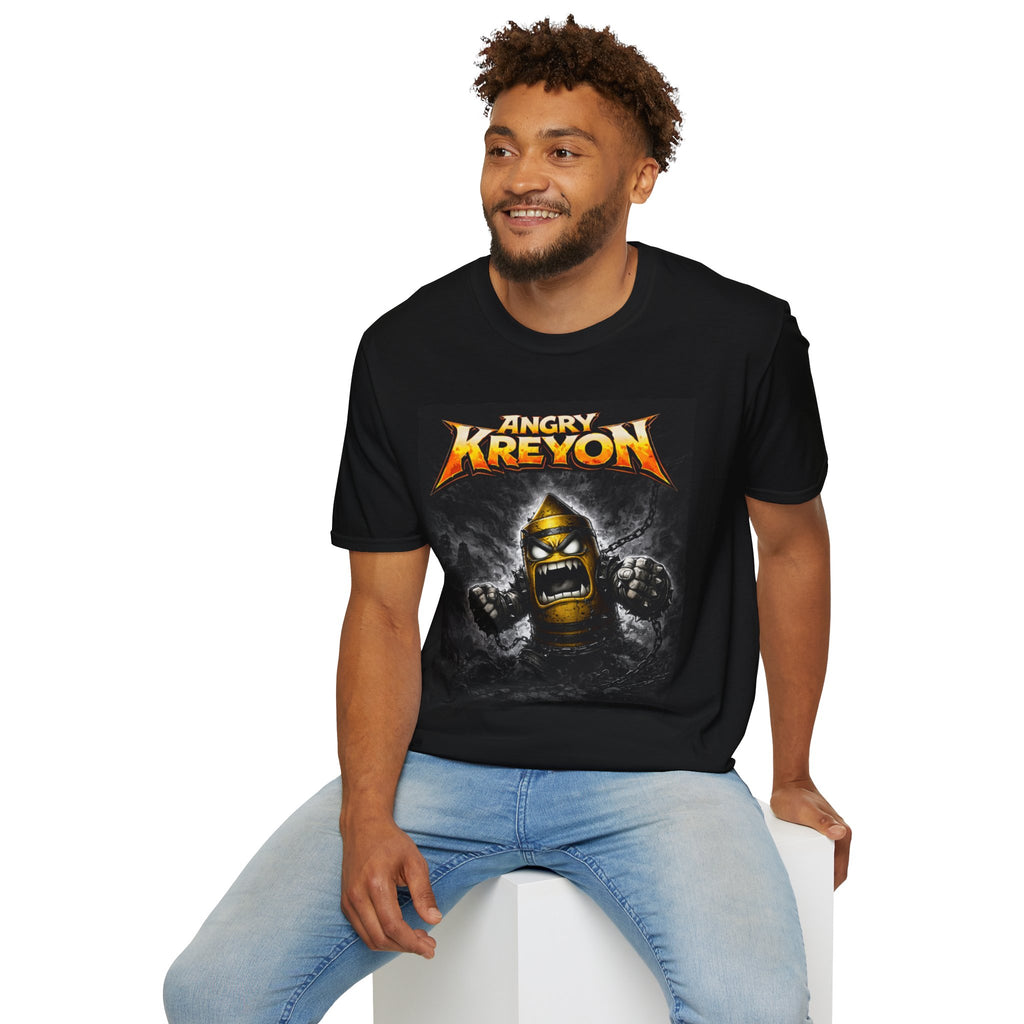 Angry Kreyon Graphic T-Shirt — Retro Kreyon Band Tee