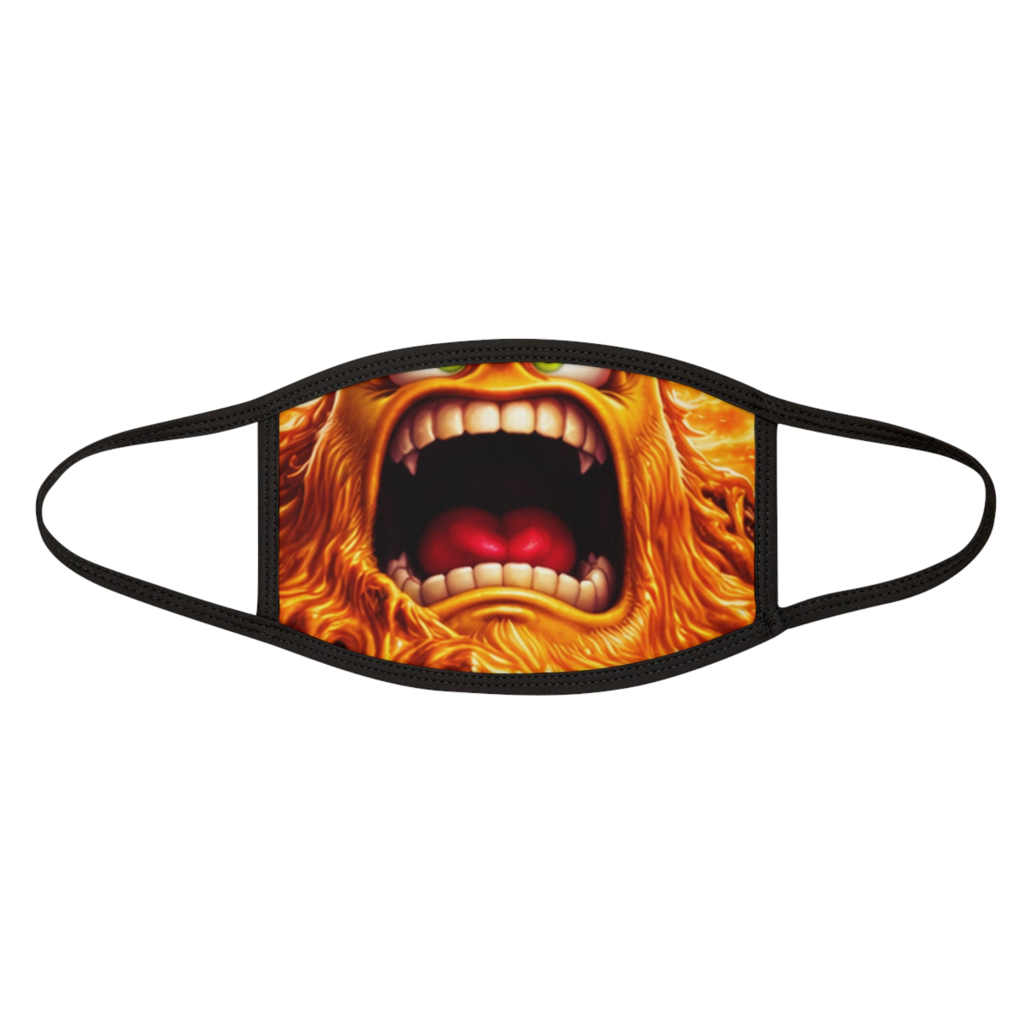 Face Mask — Roaring Monster Open-Mouth Print