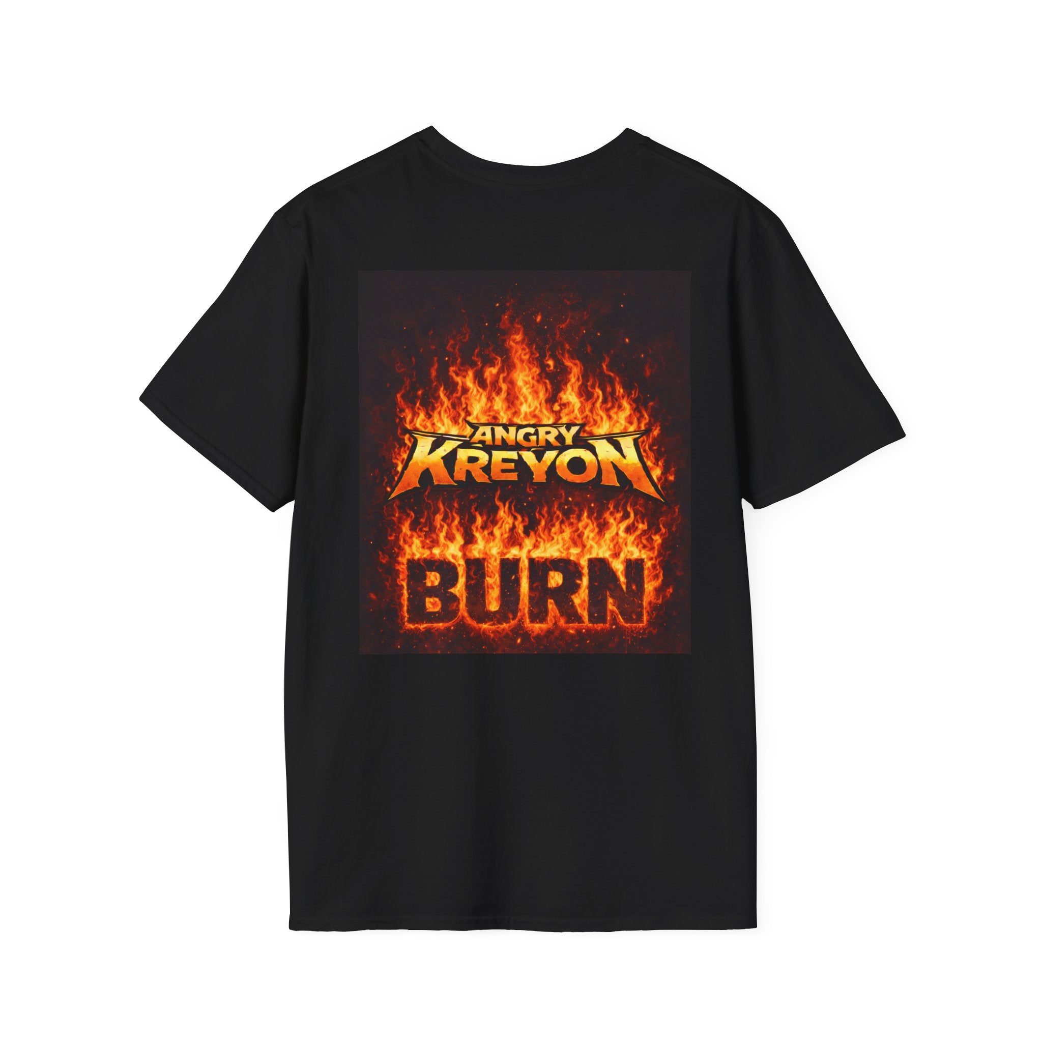 Angry Kreyon "Burn" (singles Edition) Graphic T-Shirt