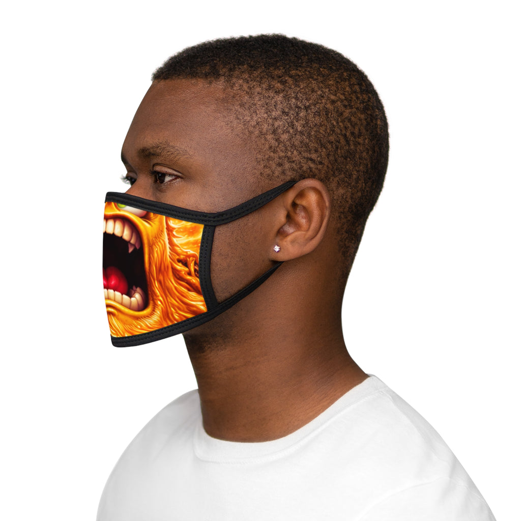 Face Mask — Roaring Monster Open-Mouth Print