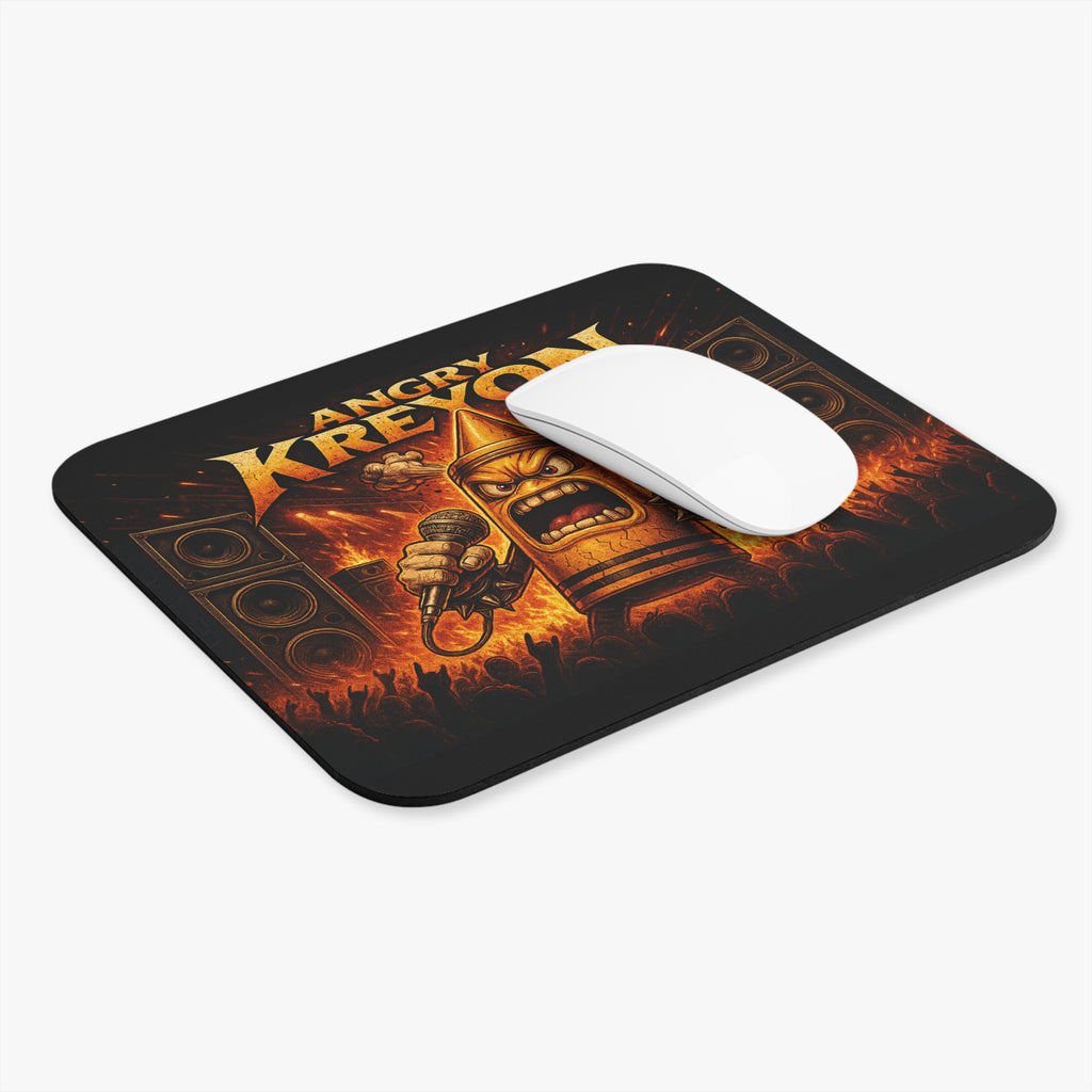 Angry Kreyon on Stage Singer Mouse Pad | Gaming Desk Mat
