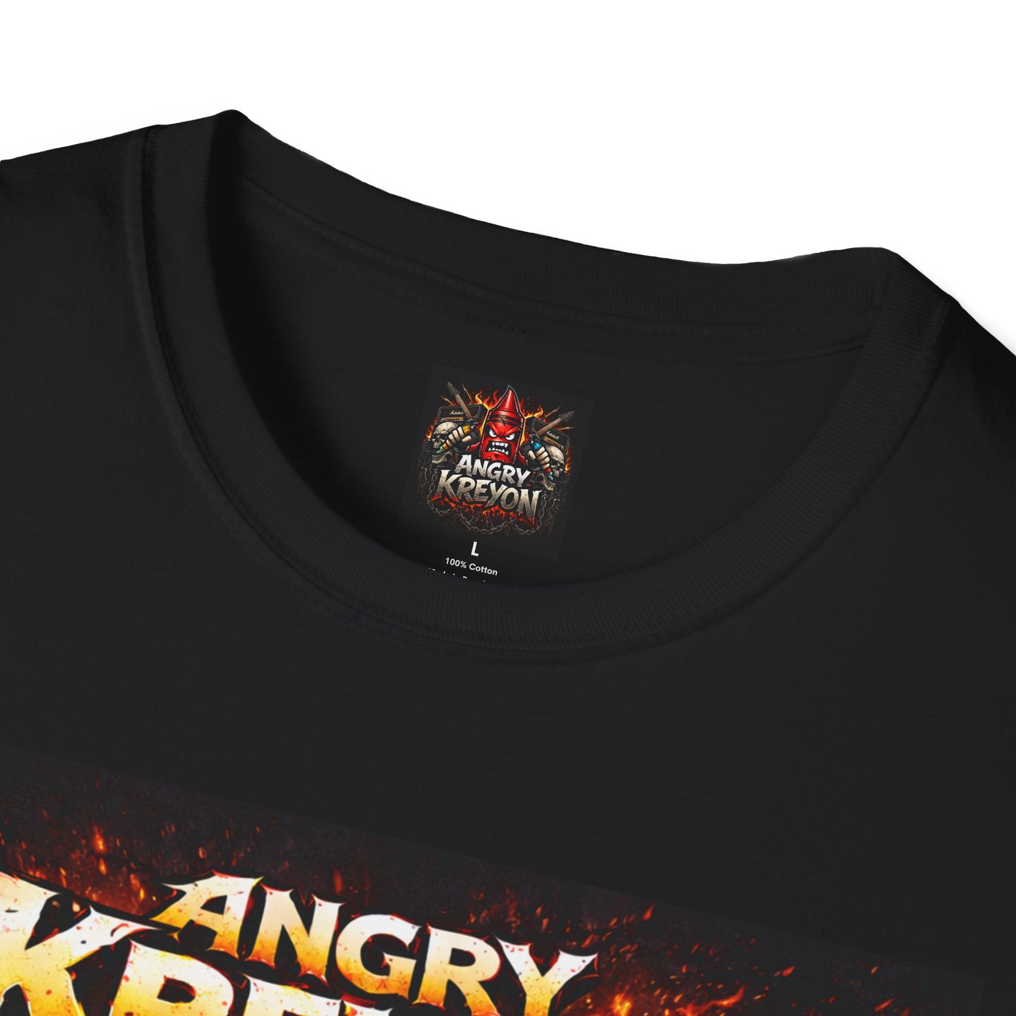 Angry Kreyon Band Tee — Fiery Graphic T-Shirt