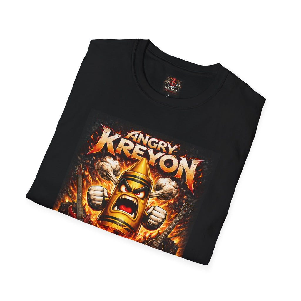 Angry Kreyon 30 Years (Metal) Graphic T-Shirt — Retro Metal Band Tee