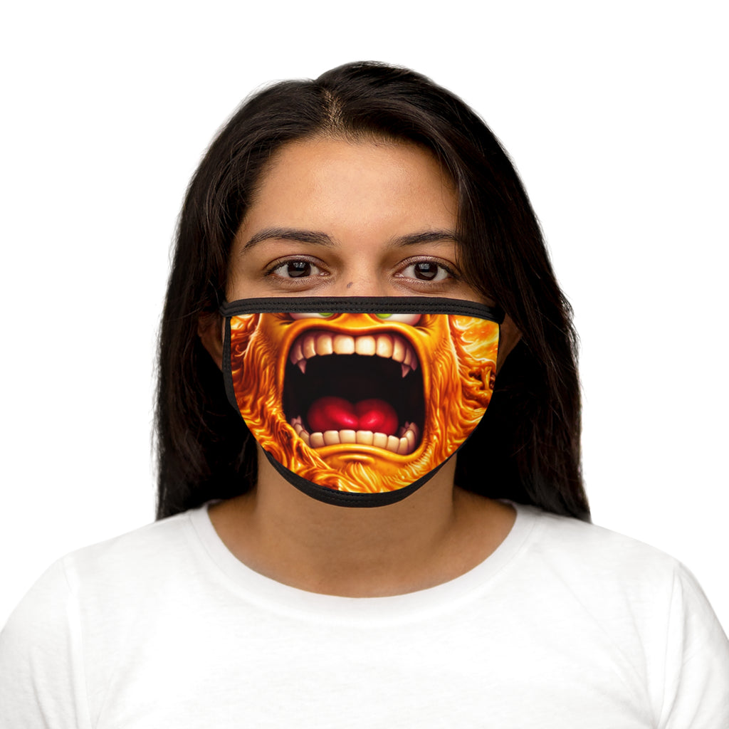 Face Mask — Roaring Monster Open-Mouth Print