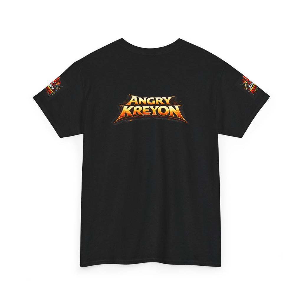 Angry Kreyon Motorcycle Graphic Tee — Retro Heavy Metal Biker Shirt