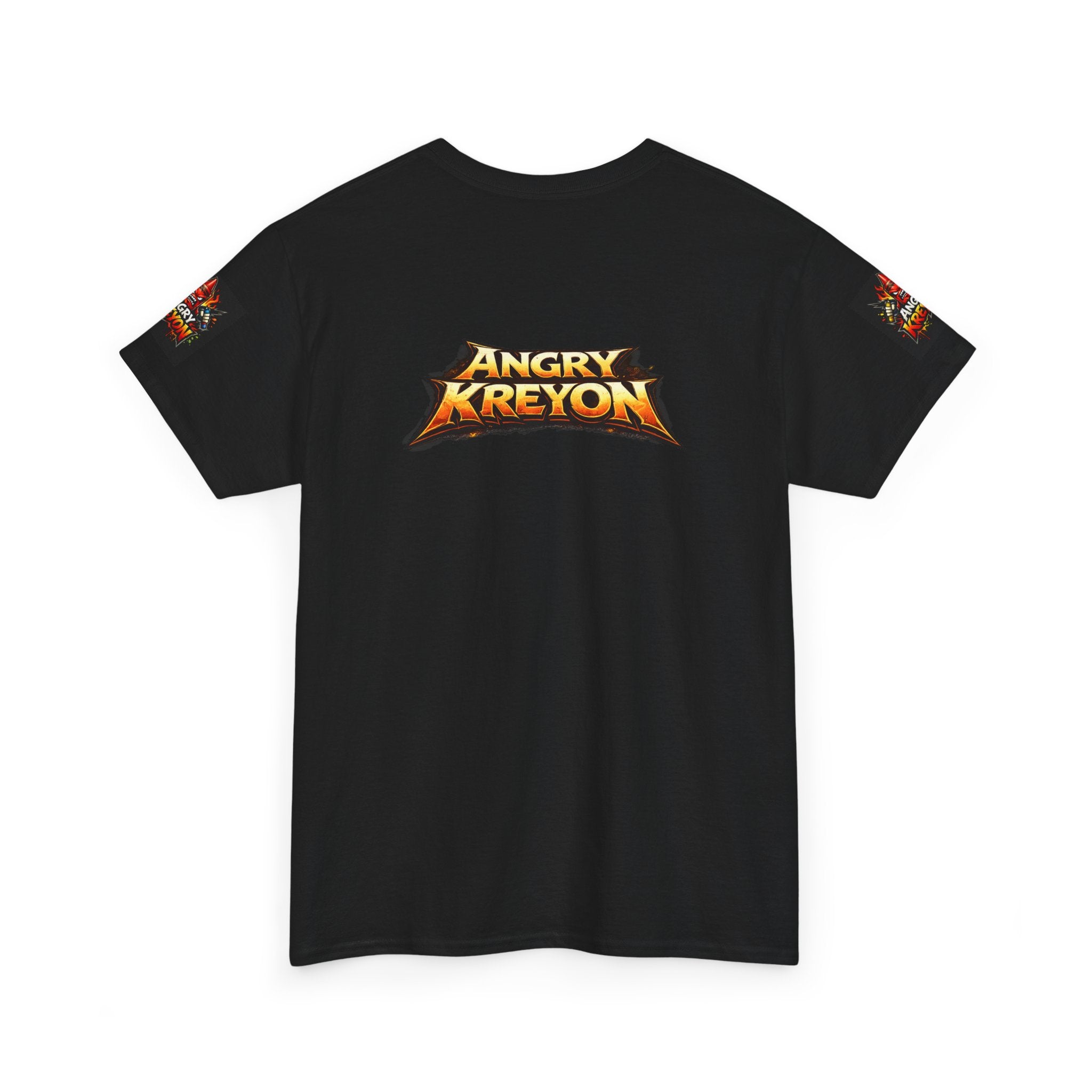Angry Kreyon Motorcycle Graphic Tee — Retro Heavy Metal Biker Shirt