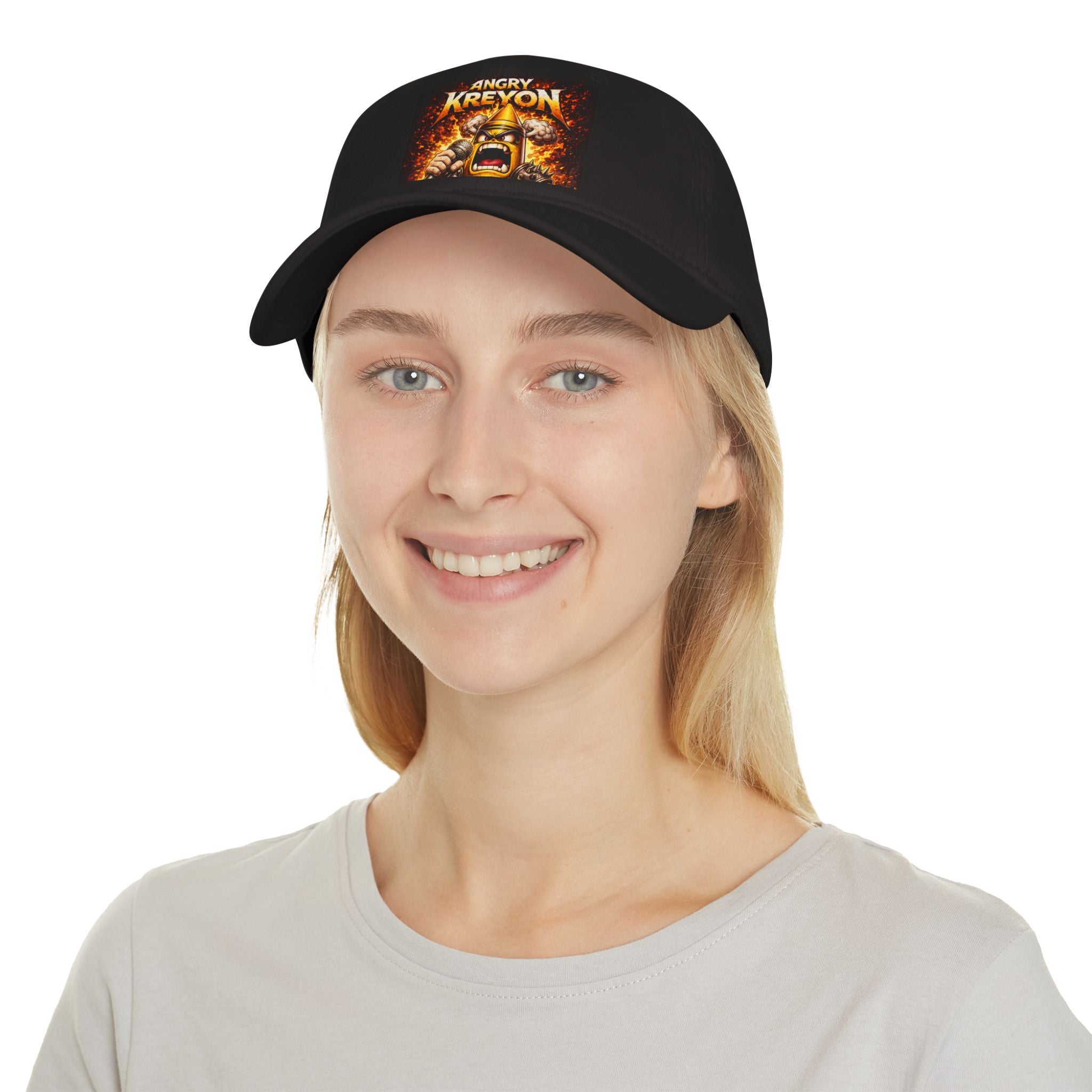 Angry Kreyon Graphic Baseball Cap – Fierce Gamer Streetwear Hat