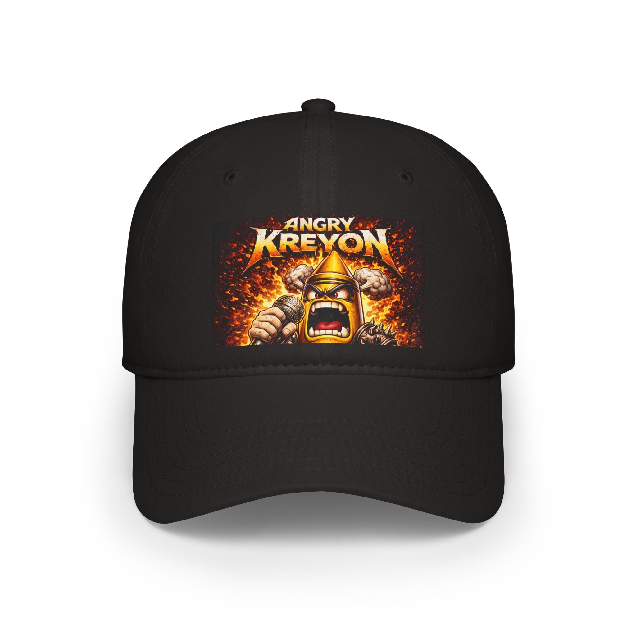 Angry Kreyon Graphic Baseball Cap – Fierce Gamer Streetwear Hat