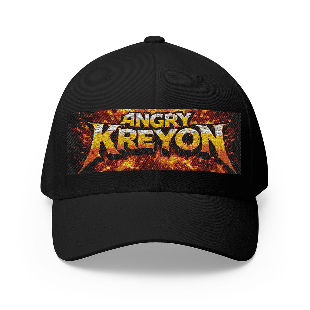 Embroidered 'Angry Kreyón' Fire Logo Cap