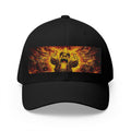 Embers Rage Embroidered Cap — Fiery Demon Graphic Hat