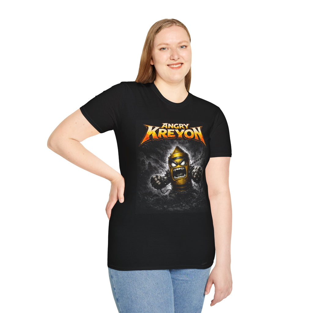 Angry Kreyon Graphic T-Shirt — Retro Kreyon Band Tee