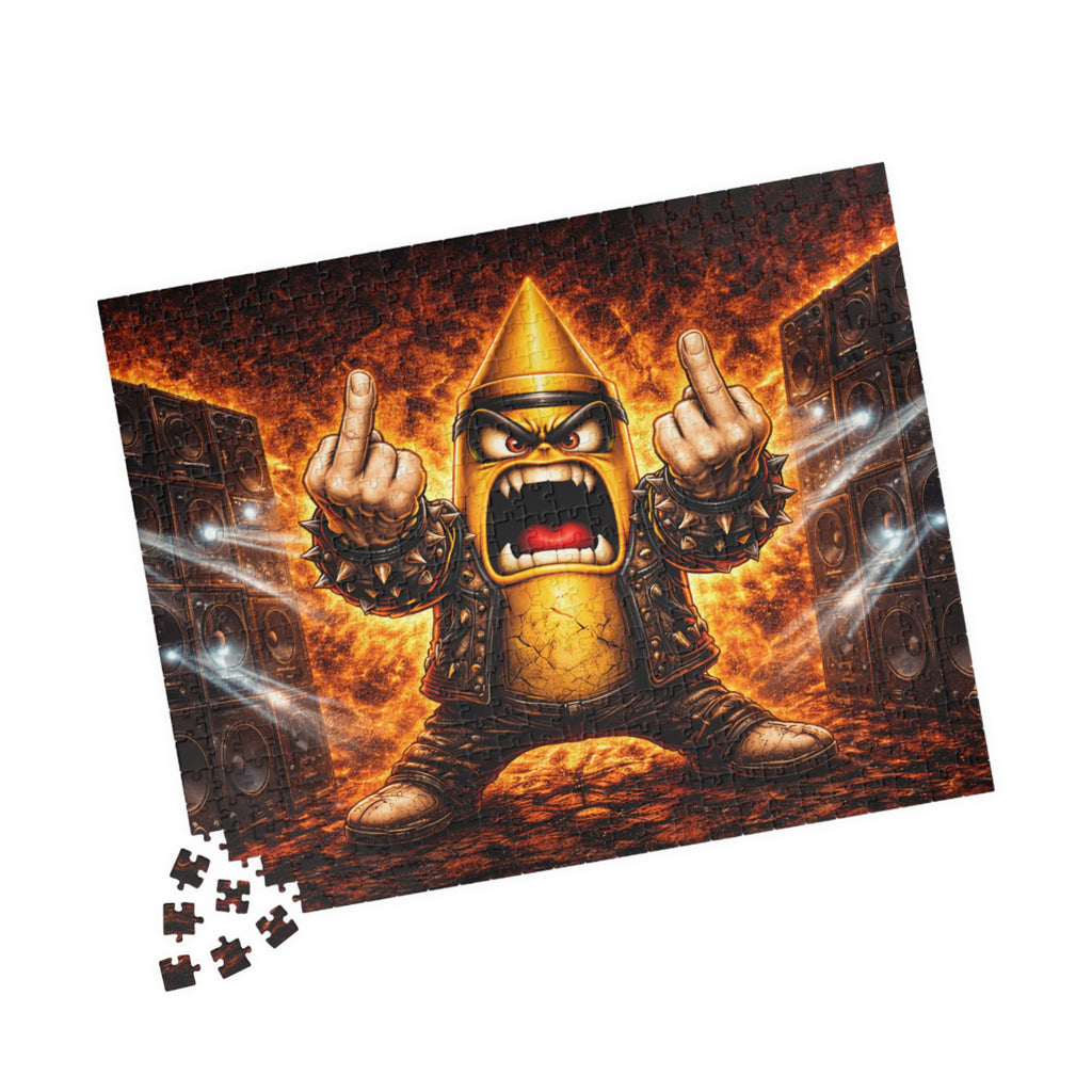 Fiery Viking Warrior Puzzle — Epic Fantasy Jigsaw (110/252/520/1014 pcs)