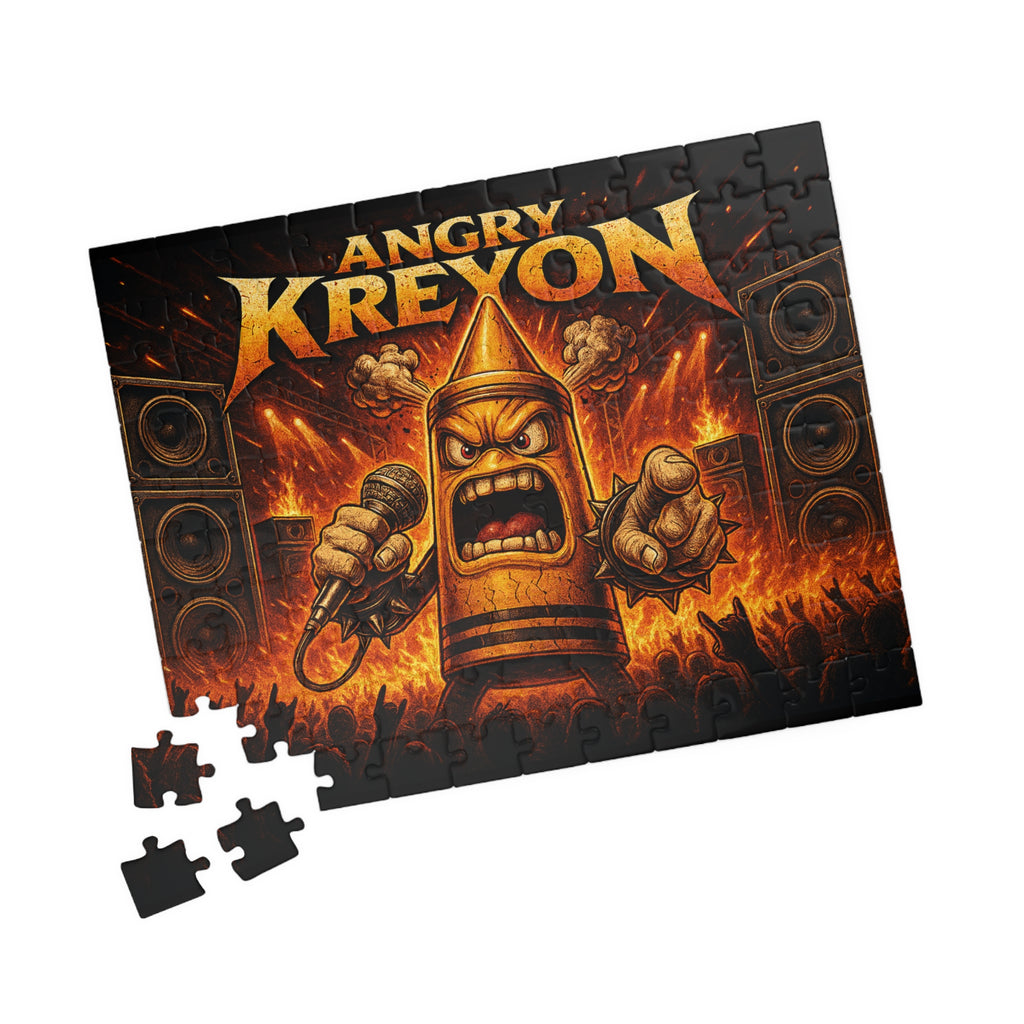 Angry Kreyon Metal Band Graphic Puzzle | 110–1014 Piece Jigsaw