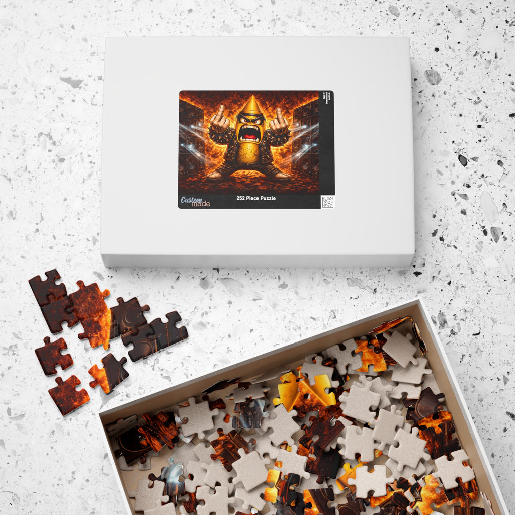 Fiery Viking Warrior Puzzle — Epic Fantasy Jigsaw (110/252/520/1014 pcs)
