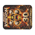 Angry Kreyon 30 Years Metal Guitar Mascot Rectangle Mouse Pad