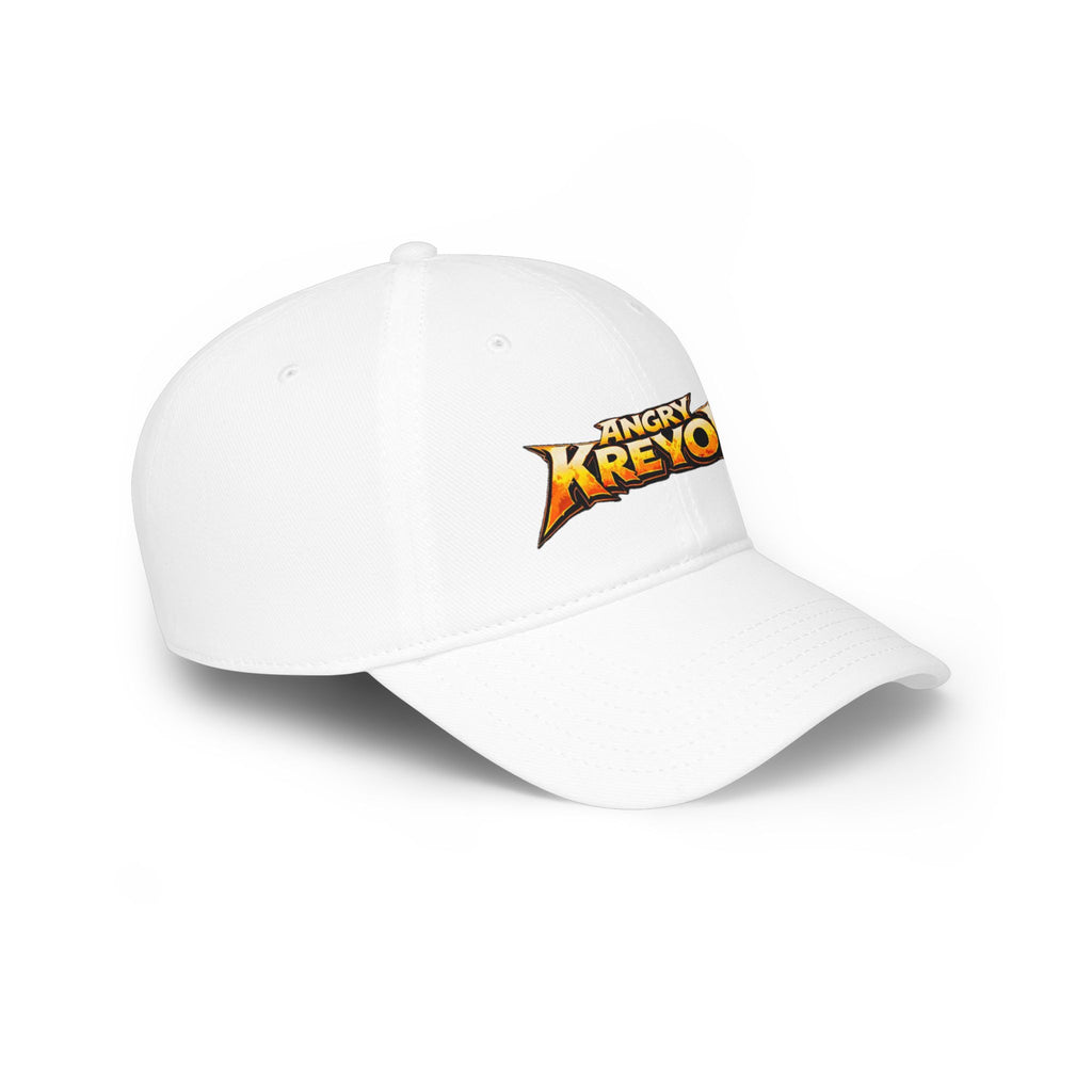 Angry KREYON Logo Low-Profile Baseball Cap — Retro Metal Band Style Hat