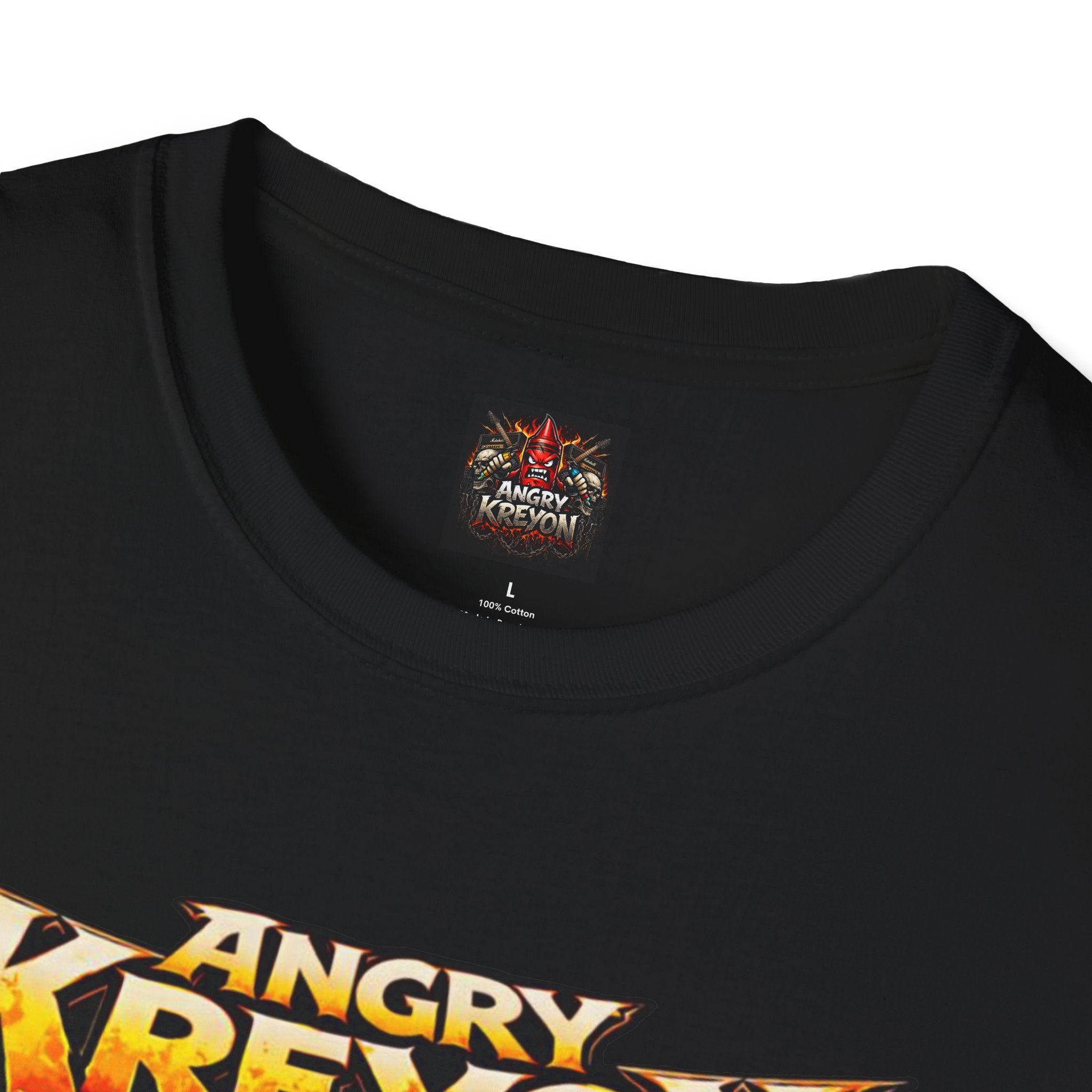 Angry Kreyon Band Tee — Vintage Heavy Metal Graphic T-Shirt