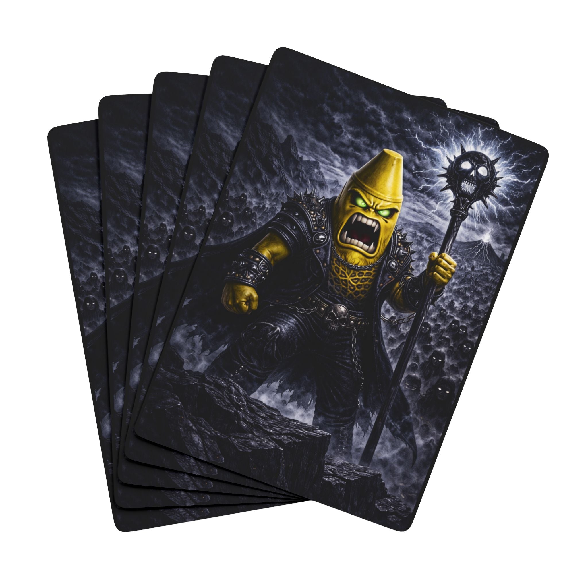 Dark Fantasy Poker Playing Cards — Demon Warrior Deck
