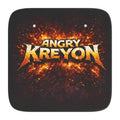 Car Sun Shade — "Angry Kreyon" Flaming Logo Windshield Protector