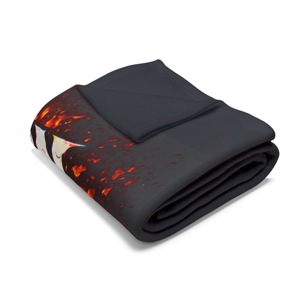 Angry Kreyon Heavy Metal Fleece Blanket — Loud Rock Band Throw