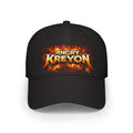 Angry Kreyon Embroidered Low Profile Baseball Cap – Fire Logo Hat