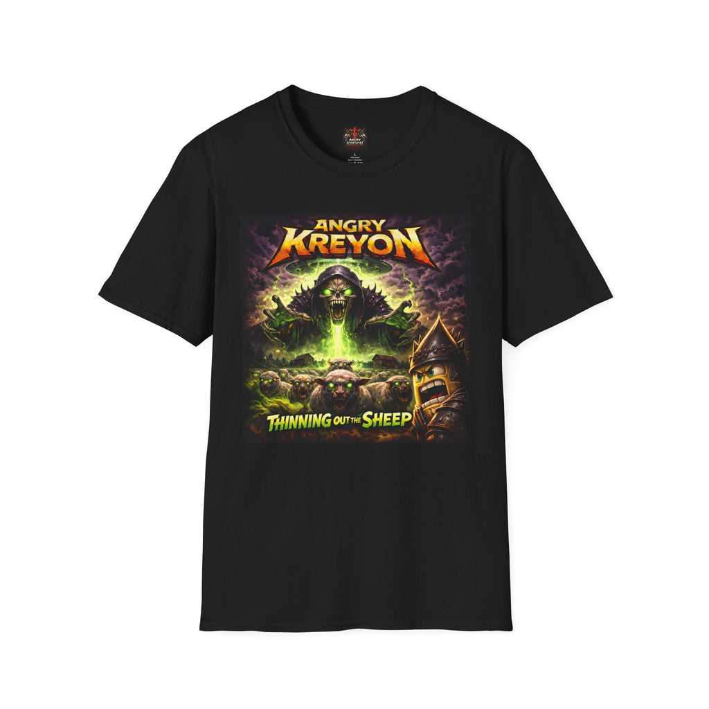 Angry Kreyon "Thinning out the Sheep" Graphic T-Shirt