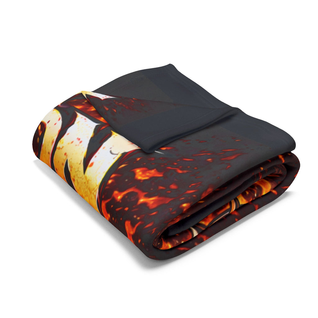 Angry Kreyon Heavy Metal Fleece Blanket — Loud Rock Band Throw