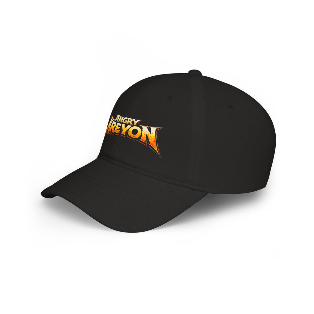 Angry KREYON Logo Low-Profile Baseball Cap — Retro Metal Band Style Hat