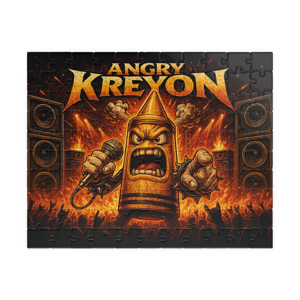 Angry Kreyon Metal Band Graphic Puzzle | 110–1014 Piece Jigsaw