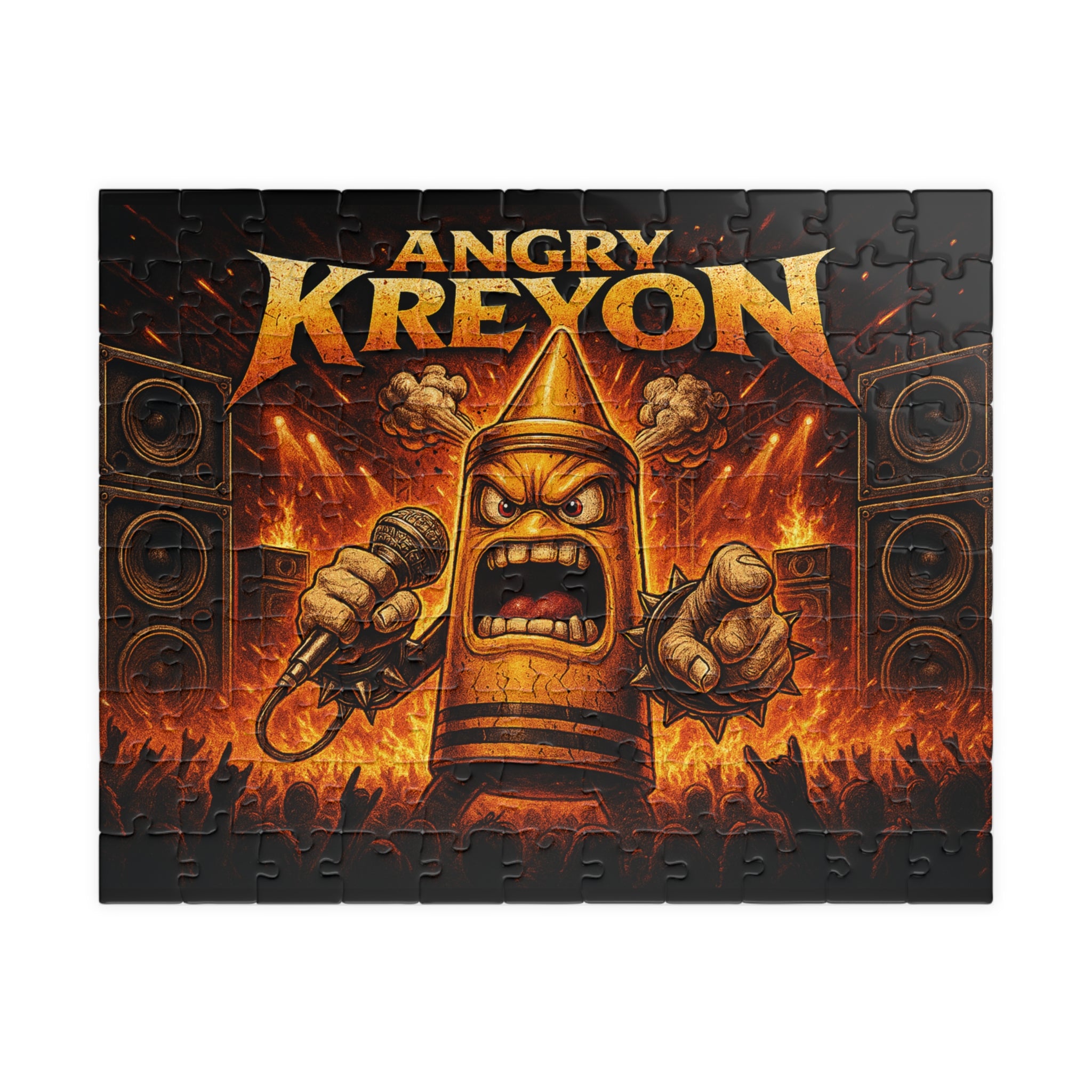 Angry Kreyon Metal Band Graphic Puzzle | 110–1014 Piece Jigsaw