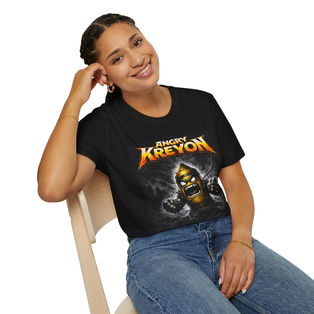Angry Kreyon Graphic T-Shirt — Retro Kreyon Band Tee