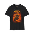 Angry Kreyon Flaming Motorcycle T-Shirt — Retro Heavy Metal Biker Tee