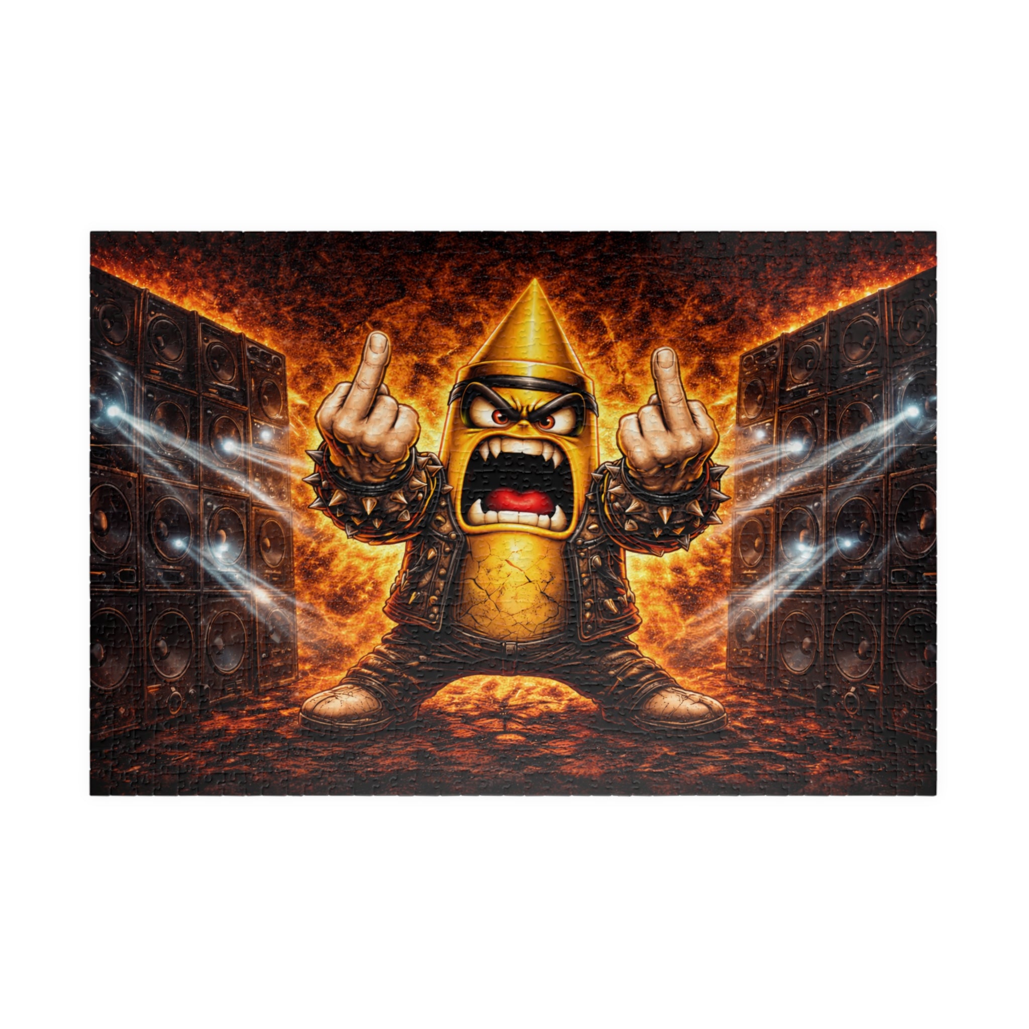 Fiery Viking Warrior Puzzle — Epic Fantasy Jigsaw (110/252/520/1014 pcs)