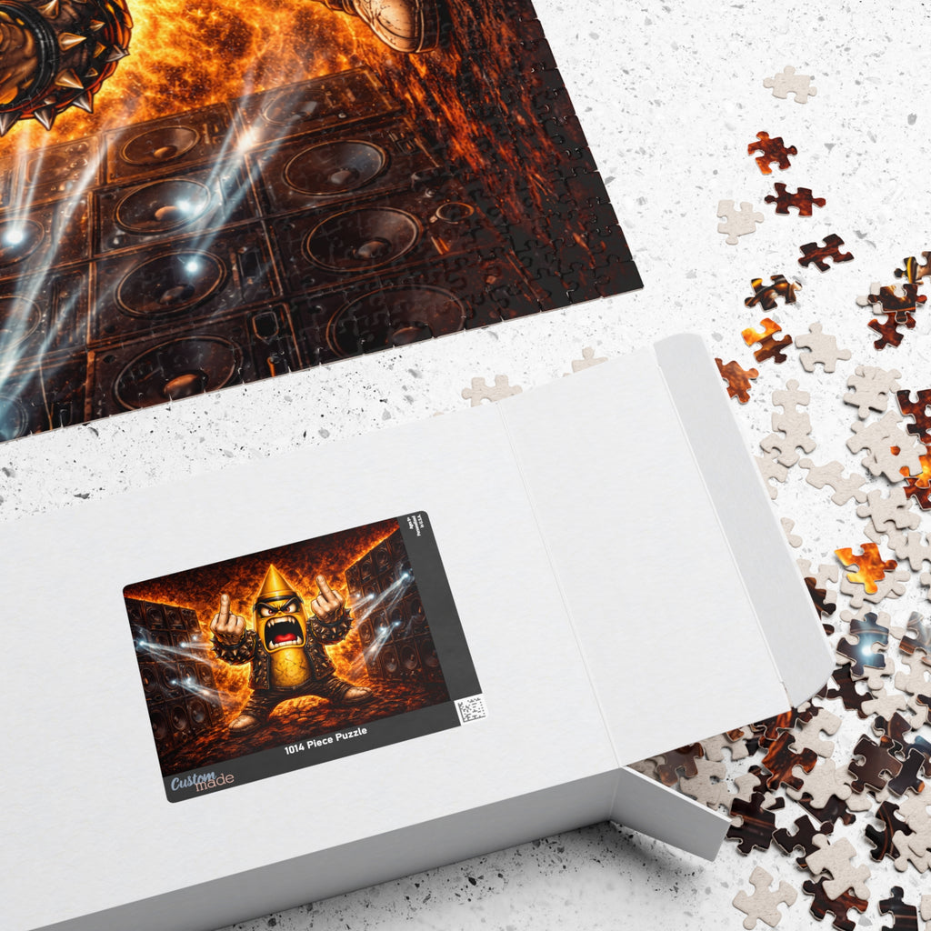 Fiery Viking Warrior Puzzle — Epic Fantasy Jigsaw (110/252/520/1014 pcs)