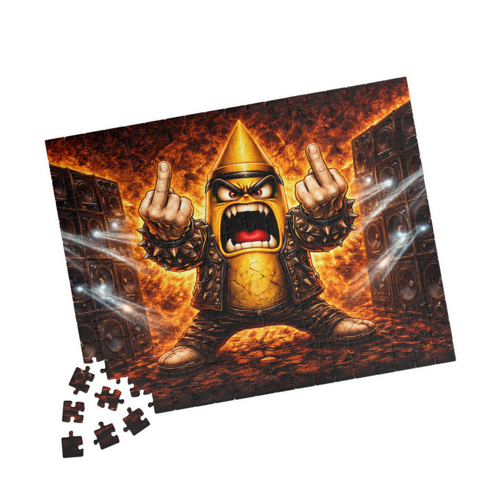 Fiery Viking Warrior Puzzle — Epic Fantasy Jigsaw (110/252/520/1014 pcs)