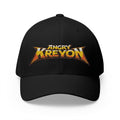 Embroidered 'Angry Kreyon' Logo Cap — Black Structured Baseball Hat