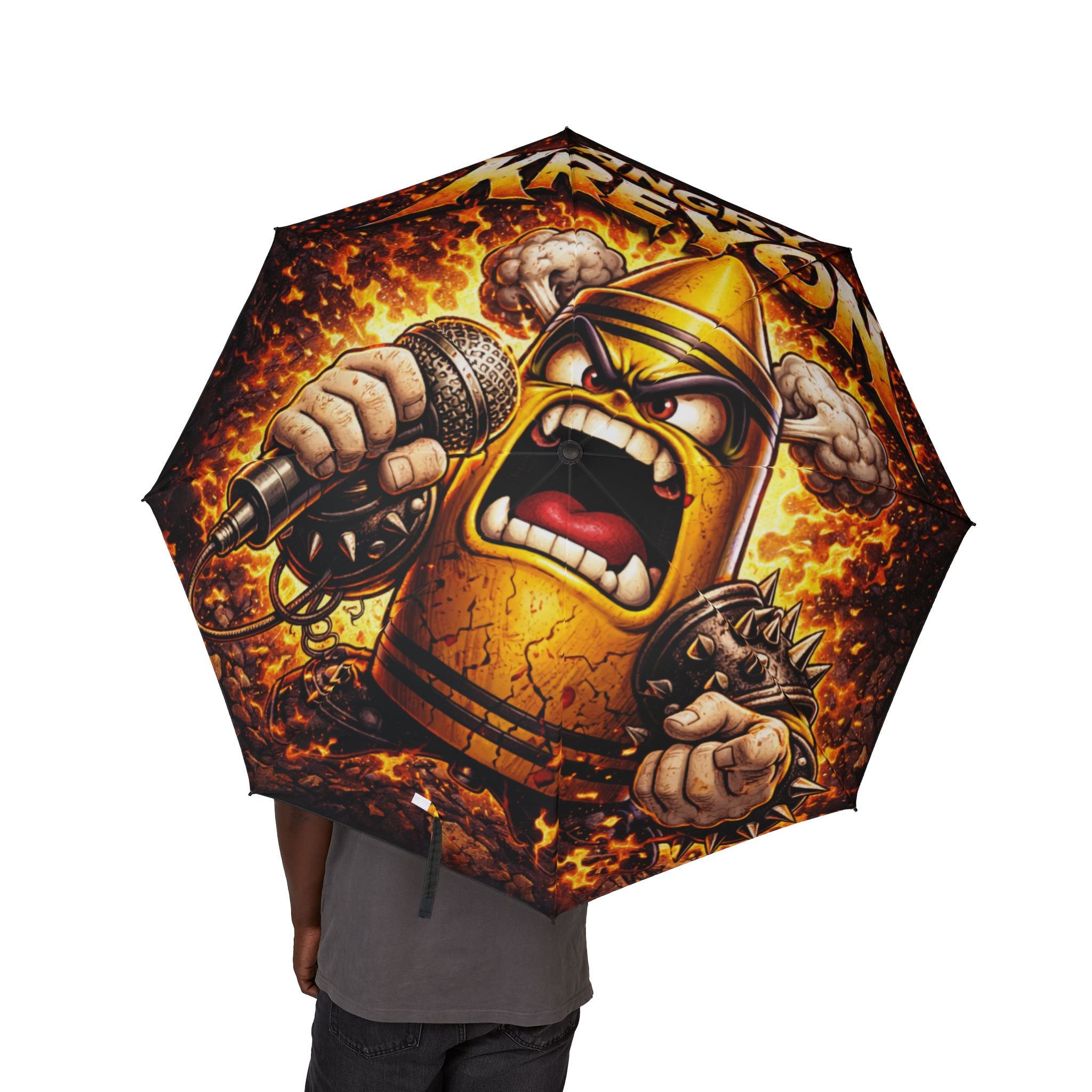 Angry Kreyon Umbrella | Foldable Automatic Rain Umbrella