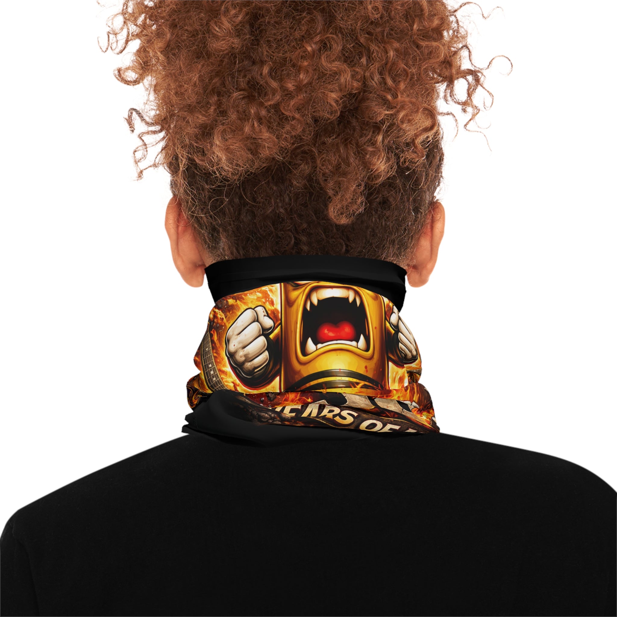 Angry Kreyon 30 Years of Angry Neck Gaiter | Rock Metal Graphic Band