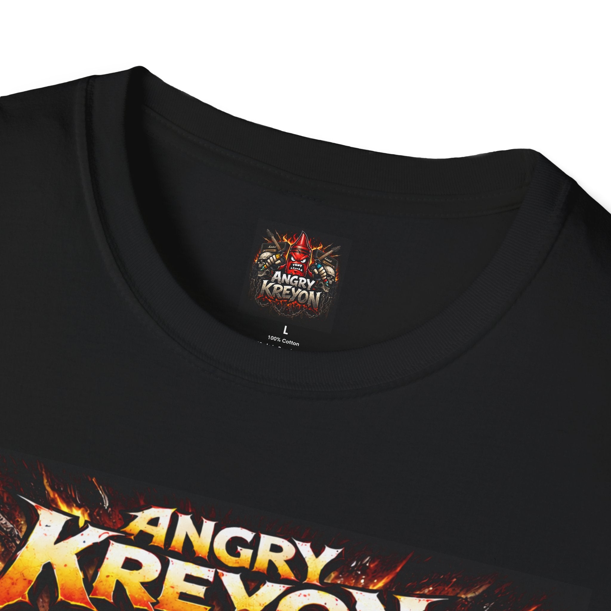 T‑Shirt — Angry Kreyon “I’m Just Angry” Graphic Tee (Band/Metal Album Art)