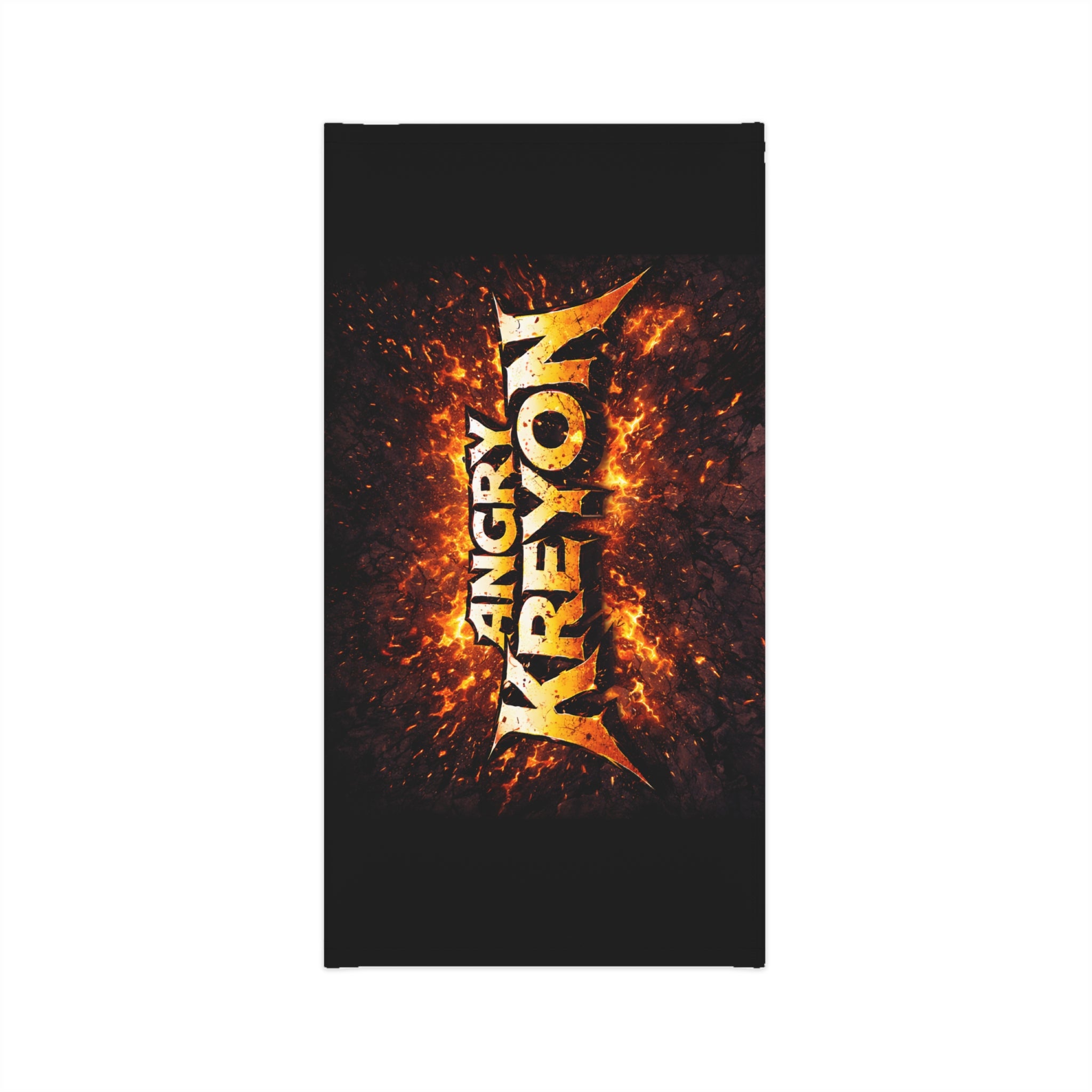 Angry Kreyon Character Neck Gaiter | Fierce Cartoon Microphone Design