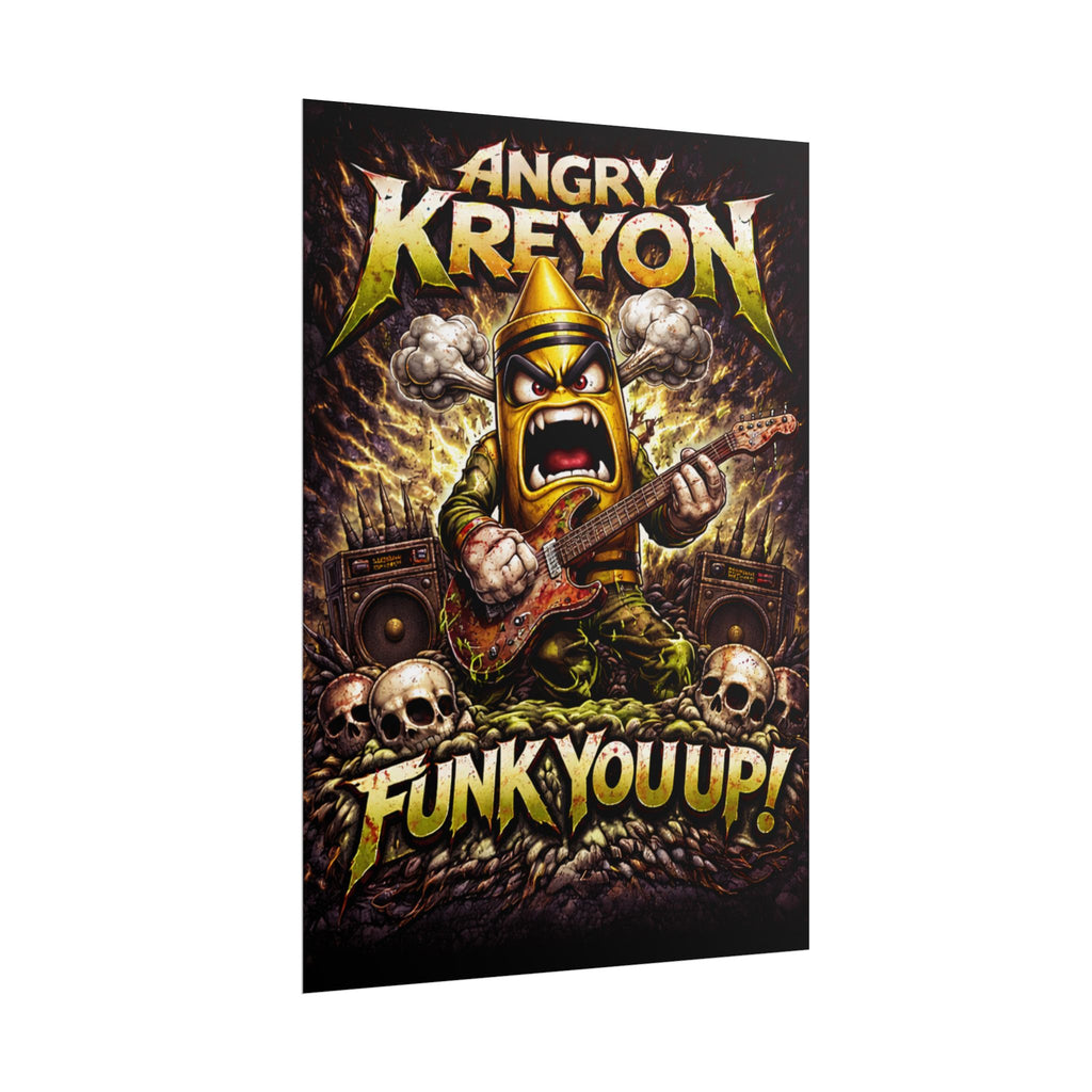 Rolled Poster — Angry Kreyon "Funk You Up" Rock Funk Music Art Poster