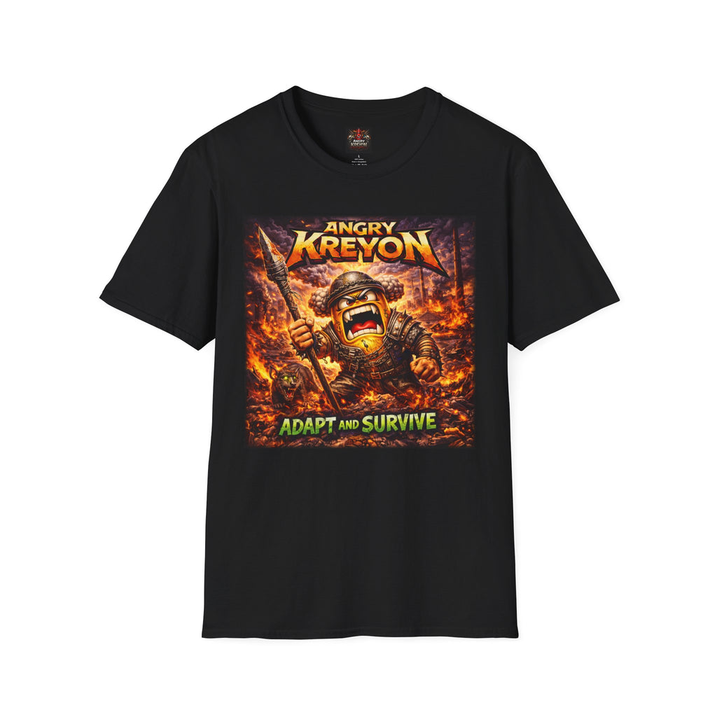 Band T-Shirt — Angry Kreyon “Adapt and Survive” Graphic Tee