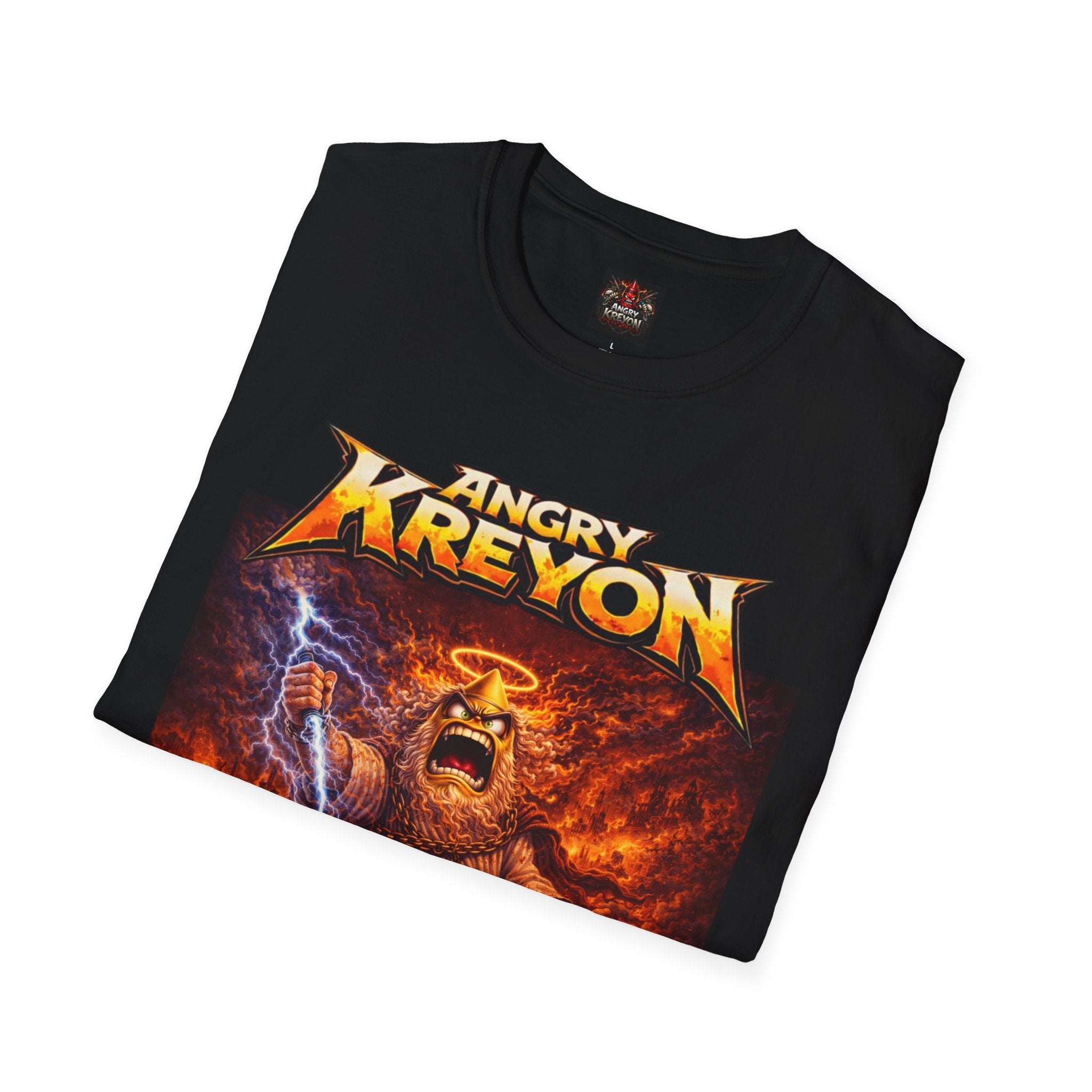 Angry Kreyon Band Tee — Vintage Heavy Metal Graphic T-Shirt
