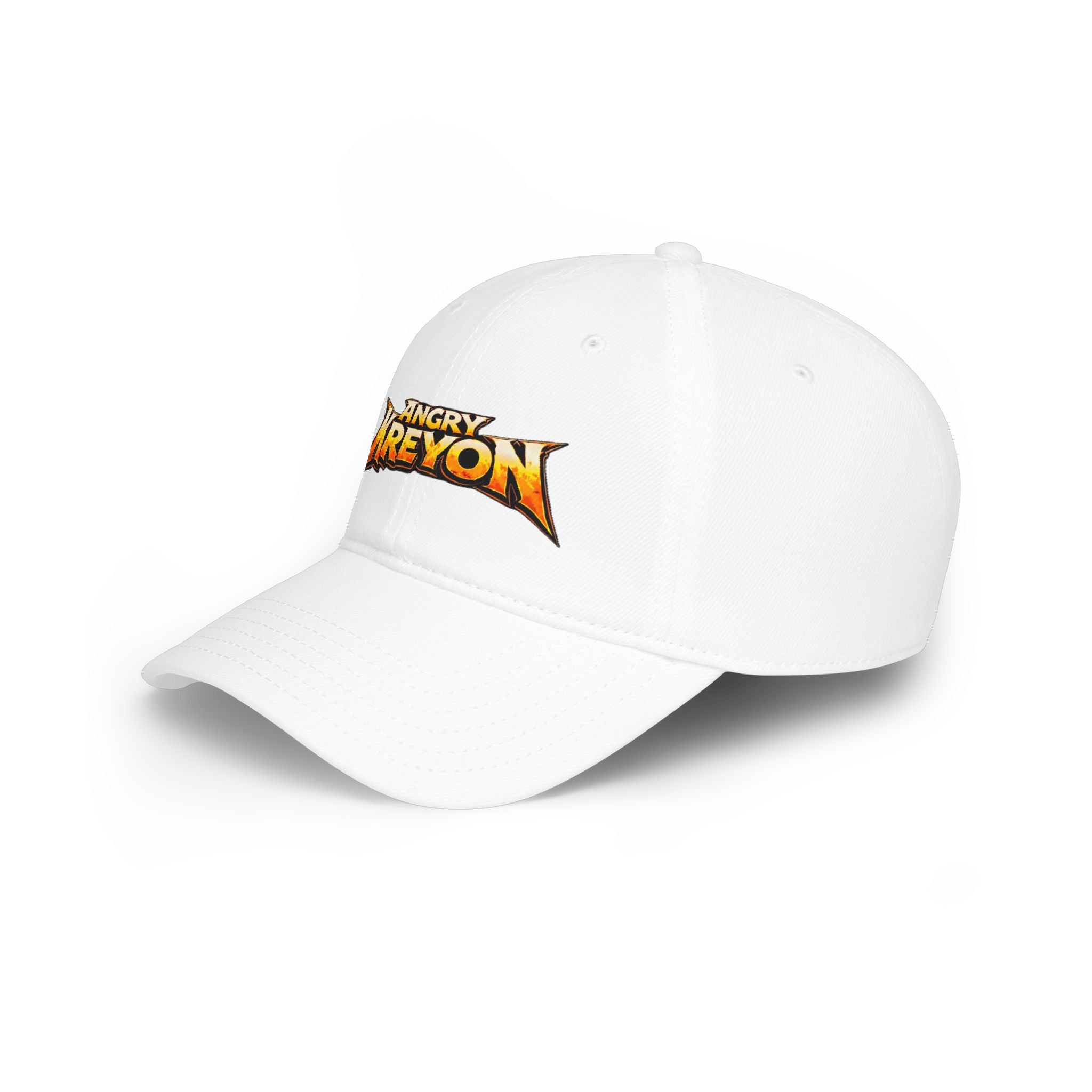 Angry KREYON Logo Low-Profile Baseball Cap — Retro Metal Band Style Hat